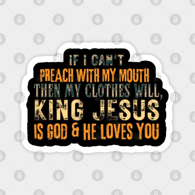 Preaching T-shirt Magnet by Kikapu creations