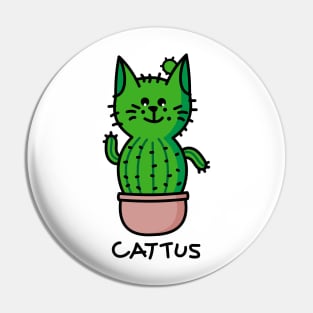 Cat as a cactus Pin