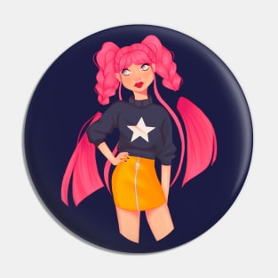 Pink girl Pin