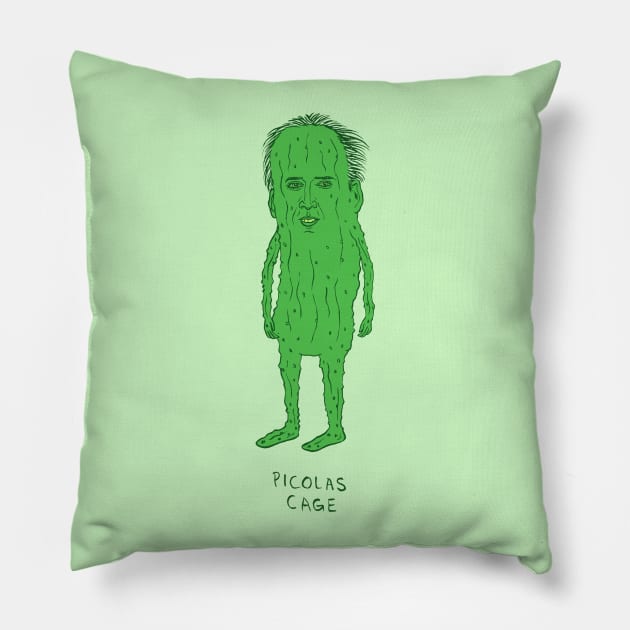 Picolas Cage Pillow by prettyprettyugly