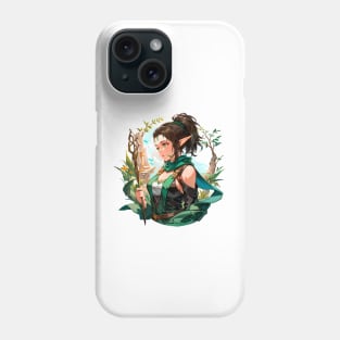 Realistic Anime Nissa, Sage Animist - Zendikar Planeswalker Phone Case