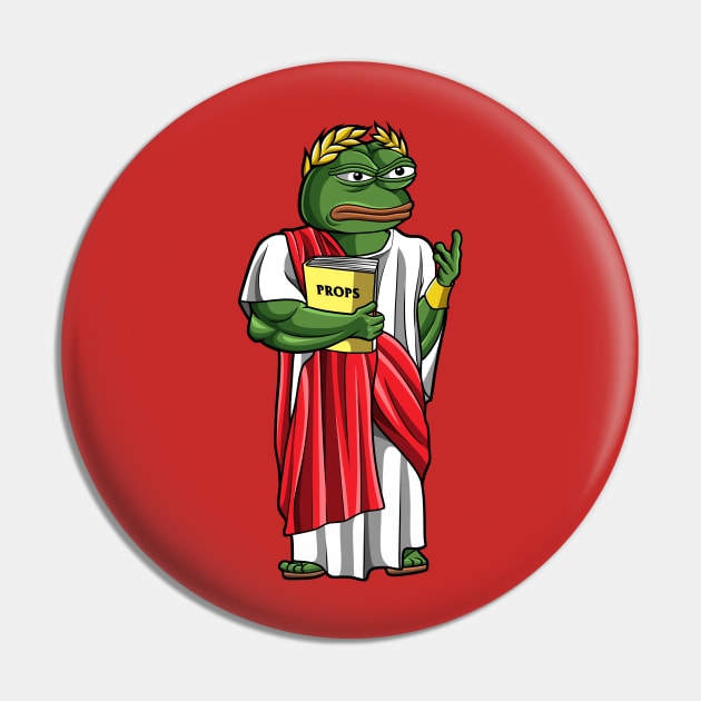 Pepe Frog Senator Pin by Imaginbox Studio