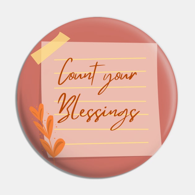 Count Your Blessings Pin by Eveline D’souza