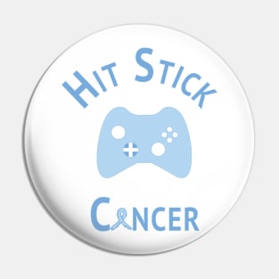 Hit Stick Prostate Cancer - Hand Drawn Pin