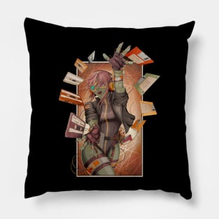 Cyberpunk Girl Pillow