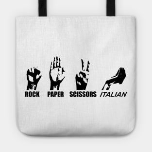 Rock Paper Scissors Italian 5 Tote