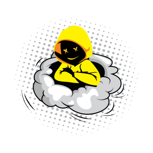 hooded dude in a cloud T-Shirt