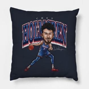 Chet Holmgren Oklahoma City Cartoon Pillow