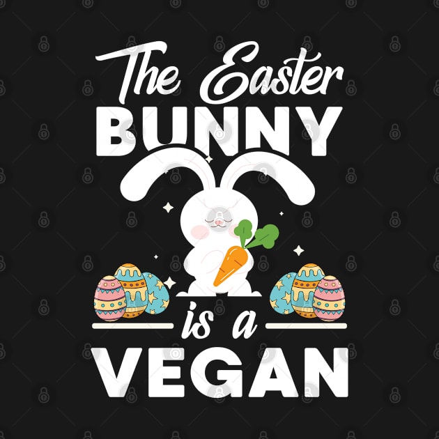 Vegan Bunny Cute Easter Vegetarian Food Joke by FamiLane