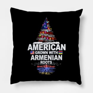 Christmas Tree  American Grown With Armenian Roots - Gift for Armenian From Armenia Pillow