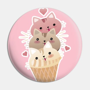 icecream cat Pin