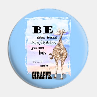 Girafficorn - Unicorn Giraffe Art Pin