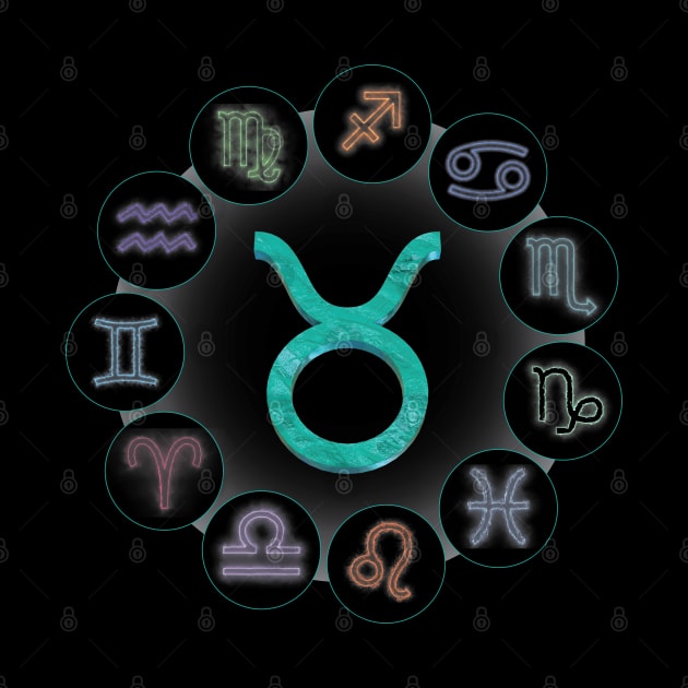 Taurus/The Bull Zodiac Symbol. by voloshendesigns
