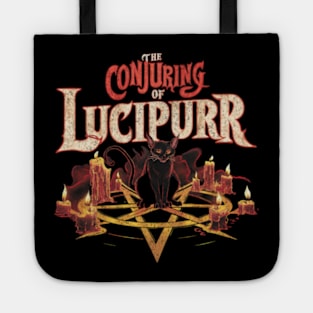 The Conjuring of Lucipurr Occult Gothic Spooky Horror Scary Tote