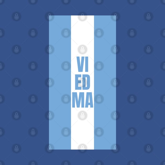 Viedma in Argentina Flag Colors Vertical by aybe7elf