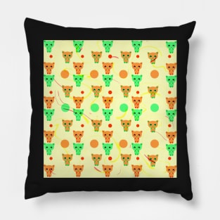 Cute happy kittens Pillow