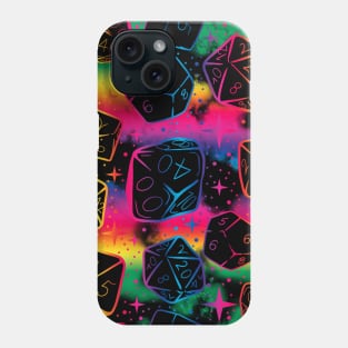 Dungeons and Dragons Dice Pattern | Rainbow DnD D20 Master Phone Case