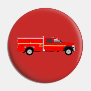 Quick Attack Fire Truck (red with yellow stripe) Pin