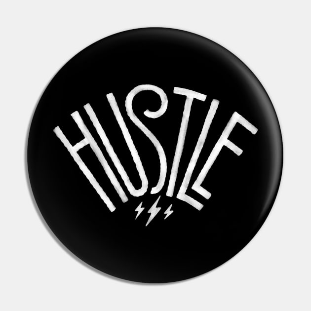 Hustle (white) ver.1 Pin by noviajonatan