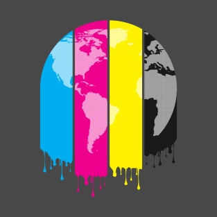 4 Colors Paint Our World T-Shirt