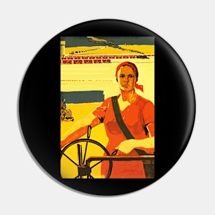 us - Soviet union propaganda poster Pin