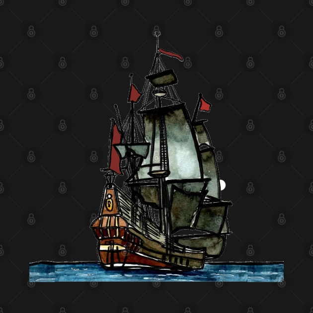 Pirate Ship by Art by Ergate