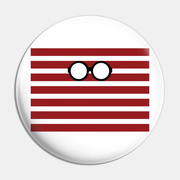 Hidden in Plain Sight Waldo Pin TeePublic