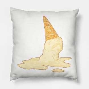 Melting Vanilla Ice Cream Cone Pillow