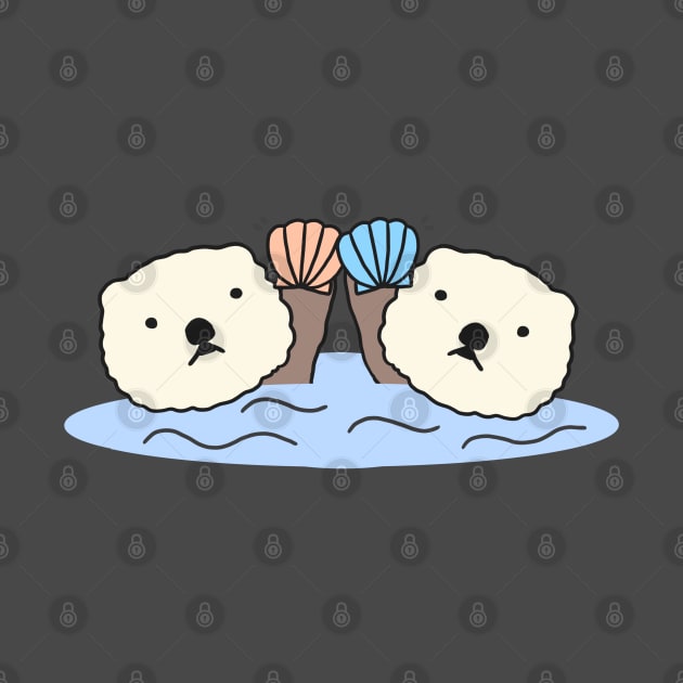 Cute Sea Otter Anime Simple Aesthetic Kawaii Animal - 2 by Marinaaa010