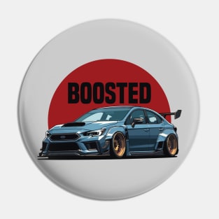 Subaru WRX STI Car Art - Impreza Boosted Widebody Modified JDM Car Pin