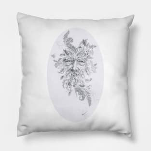 Silverpoint Drawing of the Greenman Pillow