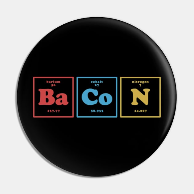 Bacon Chemistry Pin by deadright