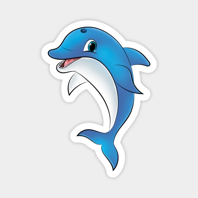 Dolphin Magnet by drylworks
