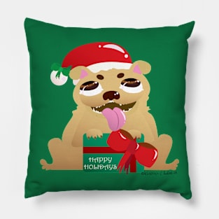 Pug-lidays! Pillow