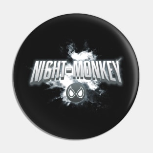 Night Monkey Logo Pin