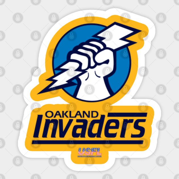 Oakland Invaders Usfl Sticker TeePublic