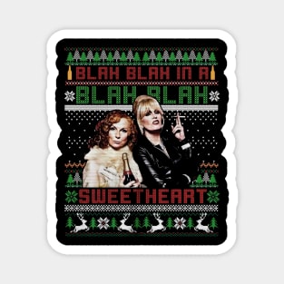 Absolutely Fabulous Blah Blah In A Blah Blah Ugly Christmas Magnet