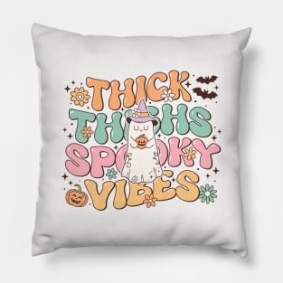 Thick Thighs Spooky Pillow