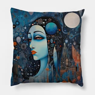 Surreal Orientalism - Harmonious Chaos Pillow