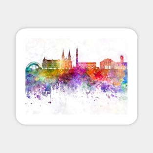 Czestochowa skyline watercolor Magnet