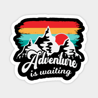 Adventure Mountains Outdoor Camper Gift Magnet