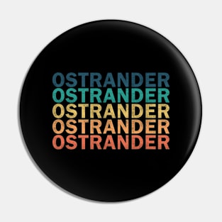 Ostrander Name T Shirt - Ostrander Vintage Retro Name Gift Item Tee Pin