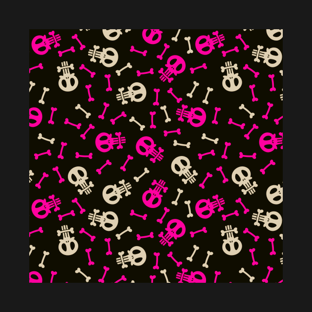Pinky Skull Pattern by giantplayful