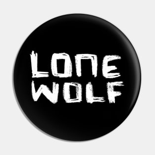 Lone Wolf Hand Type Design Pin