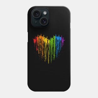 I Love You Hand Sign Rainbow Heart, ASL Gay Pride, LGBT Pride Phone Case