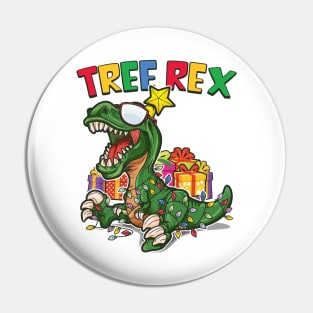 Dinosaur Christmas Tree Rex Pin