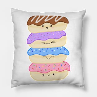 Chibi Kawaii Donuts Pillow