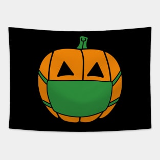 Masked Jack-O-Lantern Tapestry