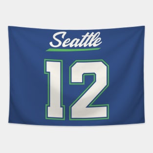 12th Man Seattle Tapestry