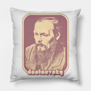 Fyodor Dostoevsky / Retro Aesthetic Fan Art Pillow